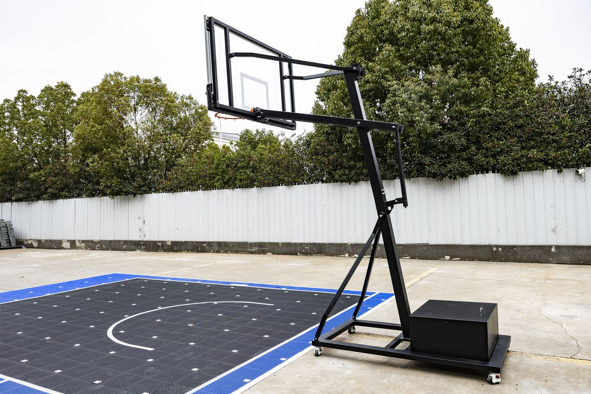 18FT x 24FT Basketball court Mobile Basketball Hoop