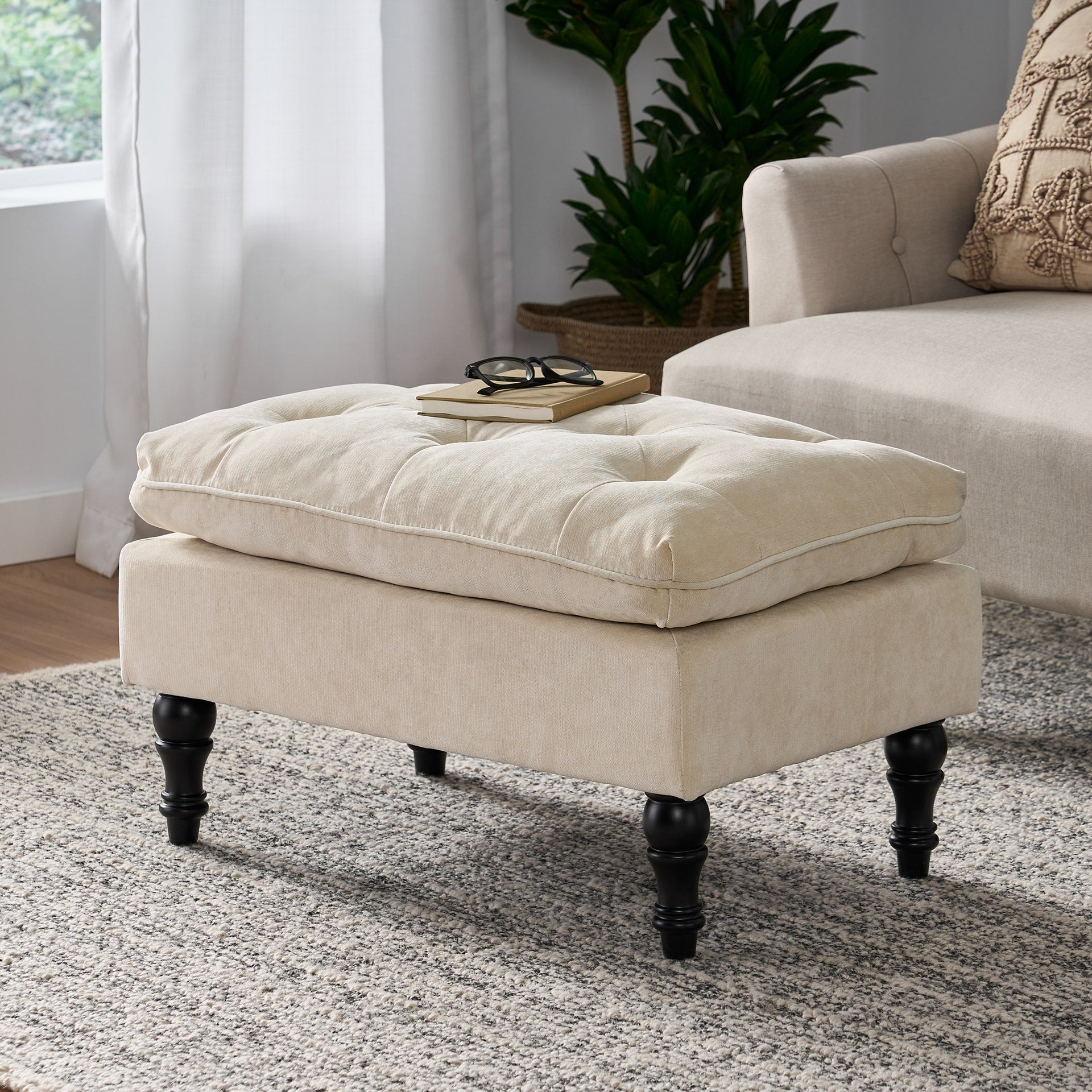 LOFTON 28INCH PILLOW TOP OTTOMAN