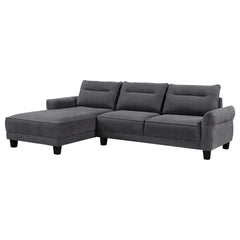 Verona Grey Loose Back Sectional Sofa