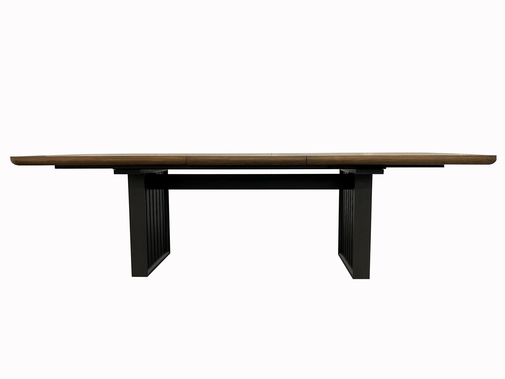 Double Pedestal Table In Latte Finish