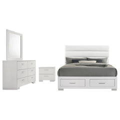 Dulcey White 4-piece Queen Bedroom Set
