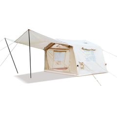 8 m ² Inflatable Tents for Camping with canopy, Blow Up Tent with Hand Pump, Easy Setup InflatableTent 4 Season Tent, Waterproof Oxford Air Glamping Tents for Camping Adult 4/6/8 Person