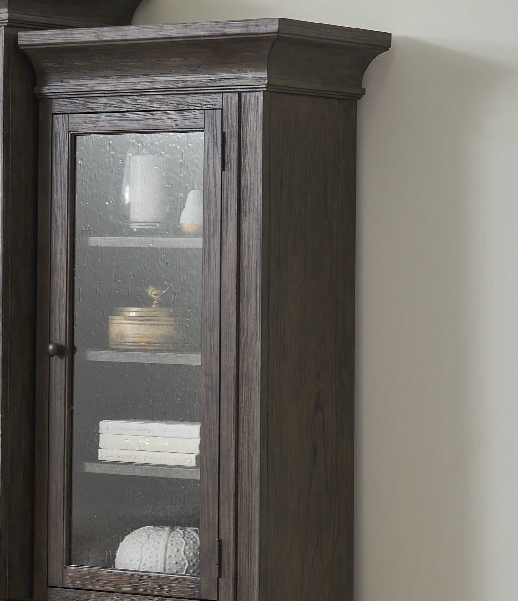 Middleton 79 inch high Right Pier Cabinet, Vintage Hazel Finish