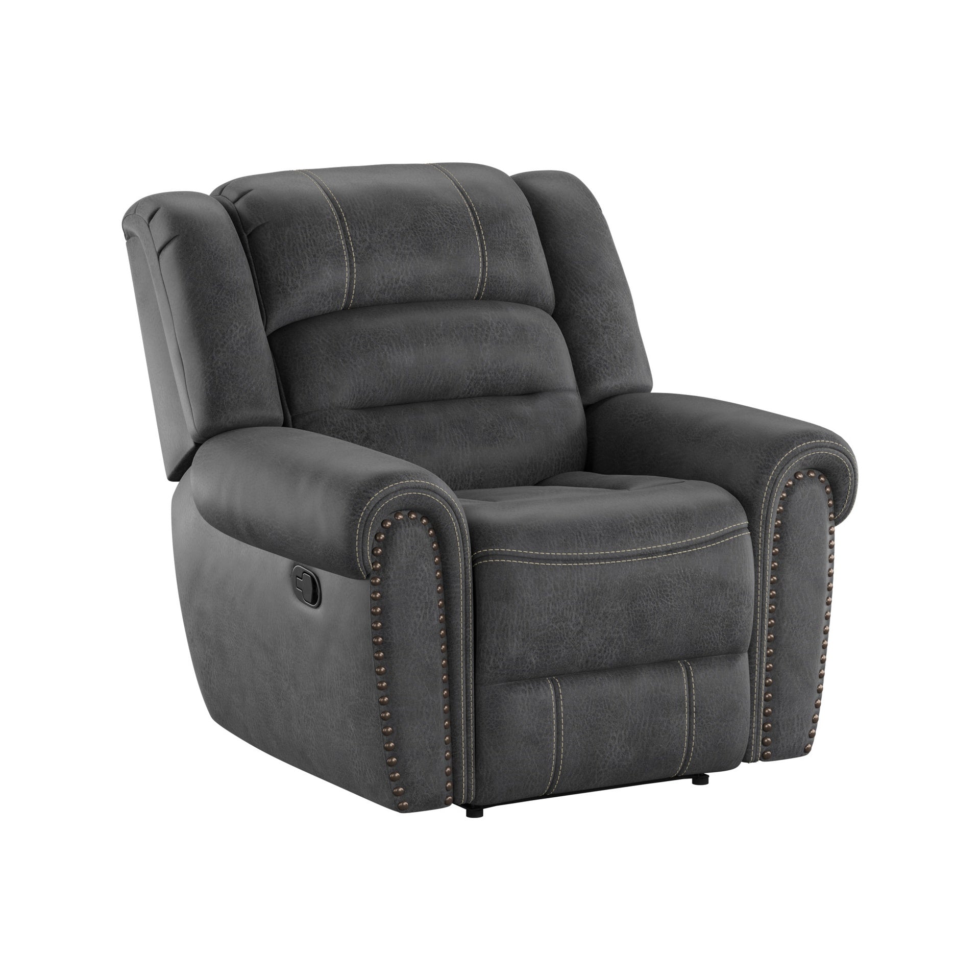 Gray Gliding Recliner