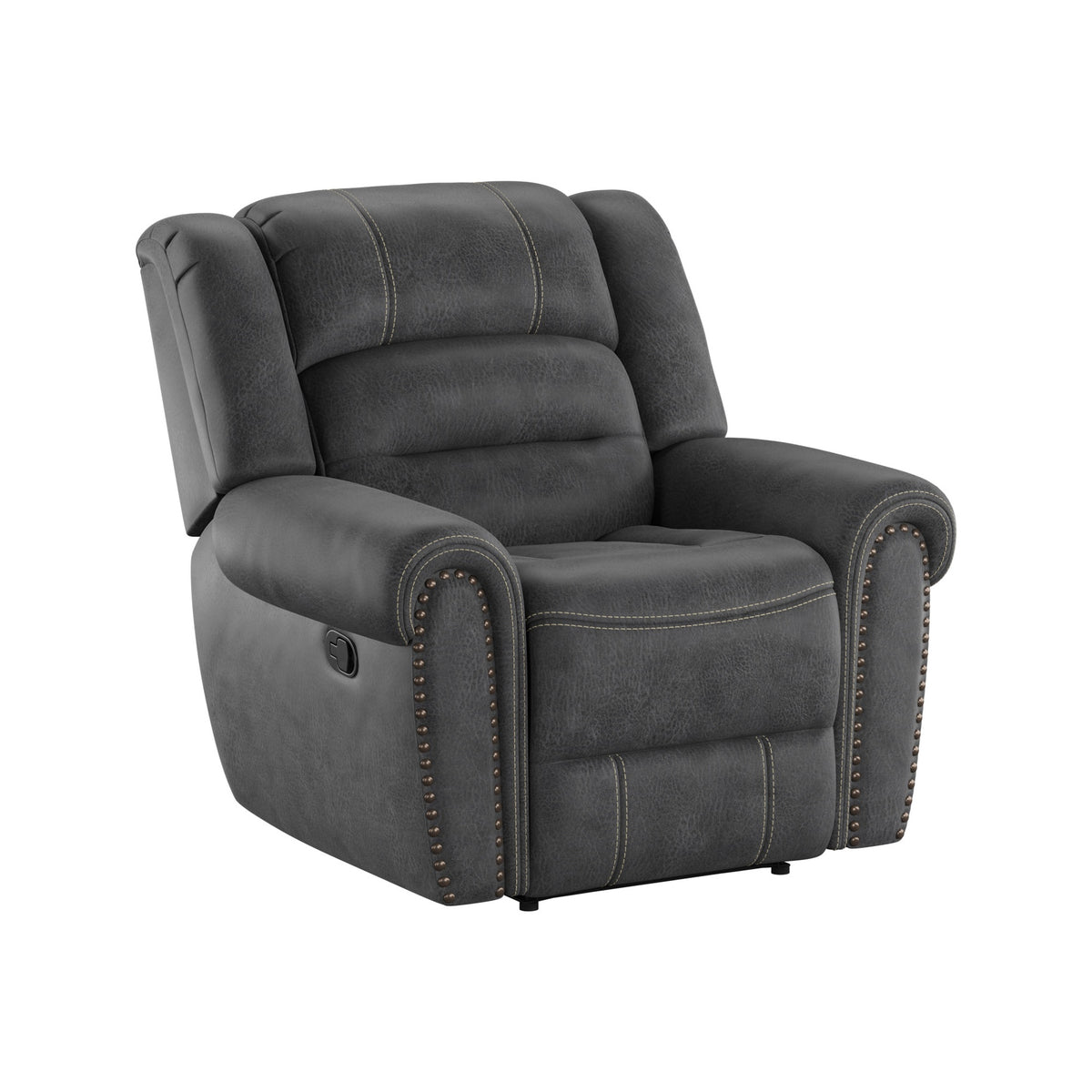 Gray Gliding Recliner