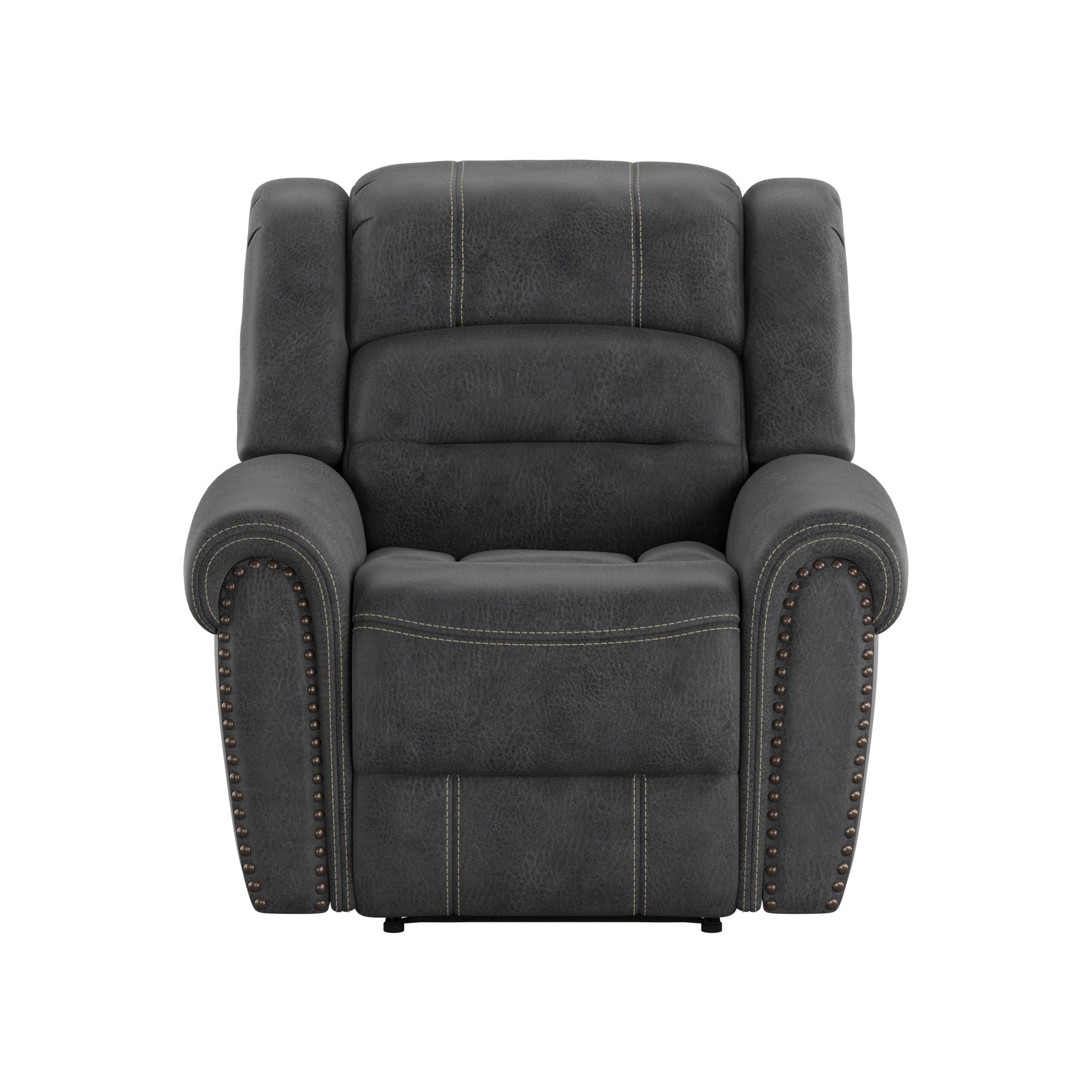 Gray Gliding Recliner