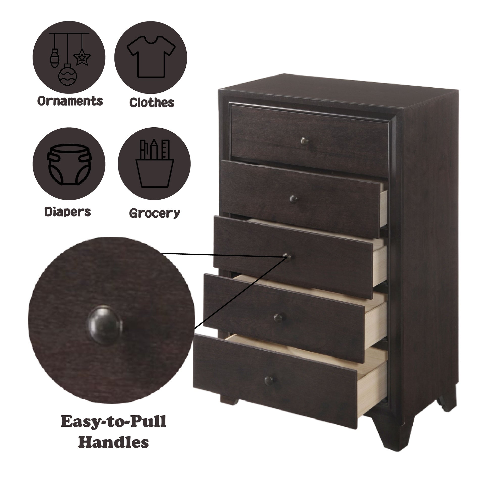 Madison Espresso Finish Chest