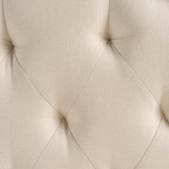 Tufted Upholstered Headboard Queen Size, Solid Wood Head Board with Durable Metal Legs, Adjustable Height Queen headboard with Nailhead Trim in Bedroom