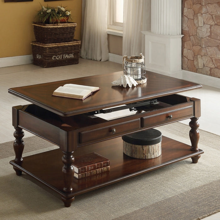 Farrel Walnut Finish Coffee Table W/Lift Top