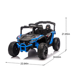 24V Kids ride on UTV W/ 2.4G PC,80W*2,Four-wheel suspension, Anti-Collision bar, High Chassis and Anti-Slip Grip wheels, Bluetooth and Music,Provide a speed of 1.86-3.11mph for Kids Aged 3-5