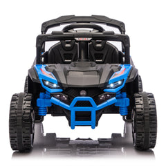 24V Kids ride on UTV W/ 2.4G PC,80W*2,Four-wheel suspension, Anti-Collision bar, High Chassis and Anti-Slip Grip wheels, Bluetooth and Music,Provide a speed of 1.86-3.11mph for Kids Aged 3-5