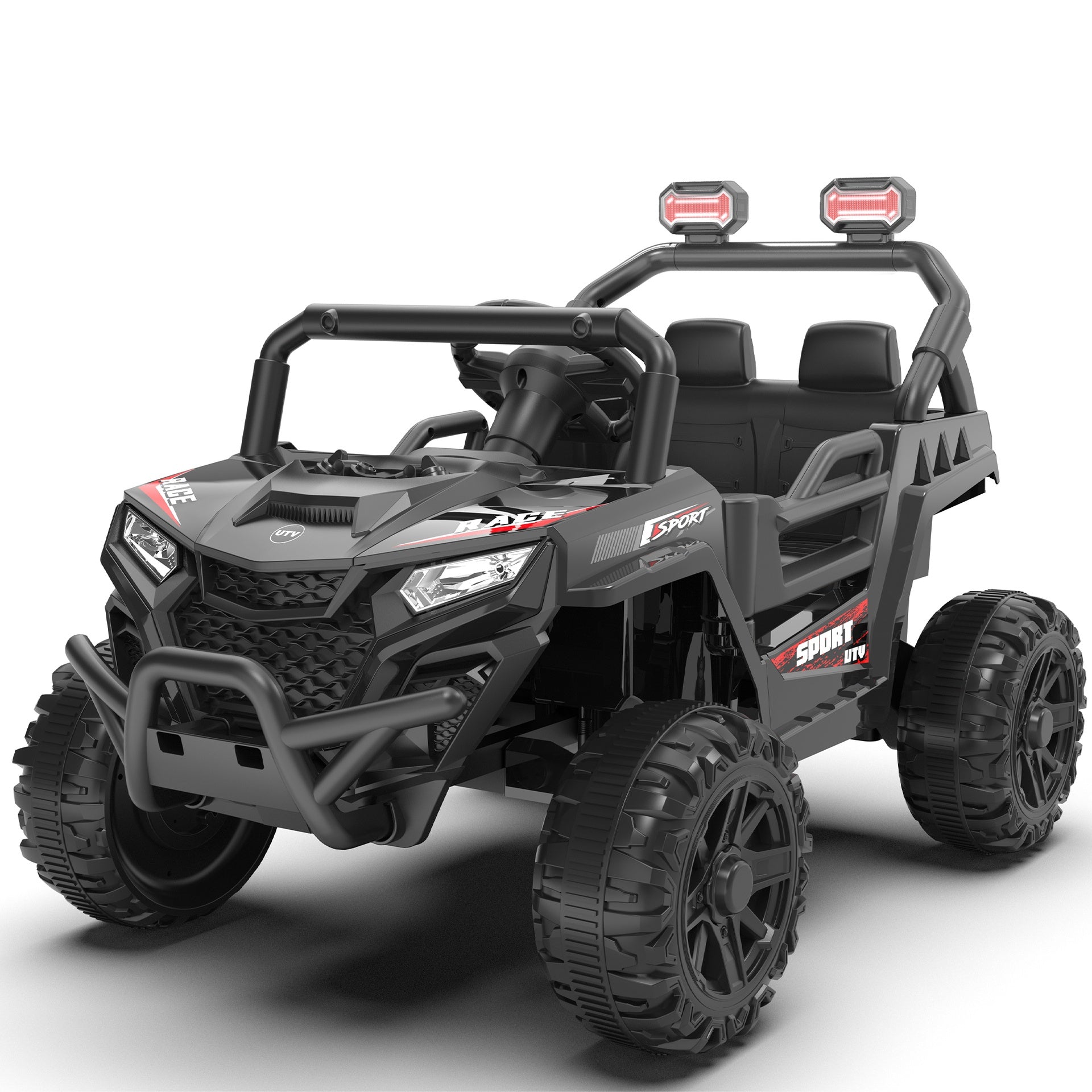 12V 2WD Kids Ride On UTV W/ 2.4G PC,Anti-Collision Bar,High Chassis,Anti-Slip Wheels & 4-Wheel Suspension,Upgraded Battery for 2-Hour Runtime,Provide a safe speed of 1.86-3.11mph for Kids Aged 3-5