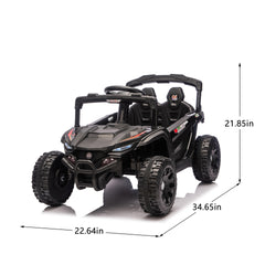 24V Kids ride on UTV W/ 2.4G PC,80W*2,Four-wheel suspension, Anti-Collision bar, High Chassis and Anti-Slip Grip wheels, Bluetooth and Music,Provide a speed of 1.86-3.11mph for Kids Aged 3-5