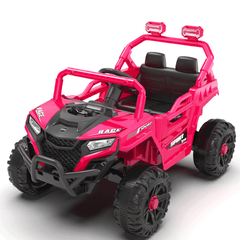 12V 2WD Kids Ride On UTV W/ 2.4G PC,Anti-Collision Bar,High Chassis,Anti-Slip Wheels & 4-Wheel Suspension,Upgraded Battery for 2-Hour Runtime,Provide a safe speed of 1.86-3.11mph for Kids Aged 3-5