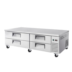 84 " Refrigerated Chef Base 4 Drawer Undercounter Refrigerator 19.1 Cu Ft R290 Ventilated Cooling
