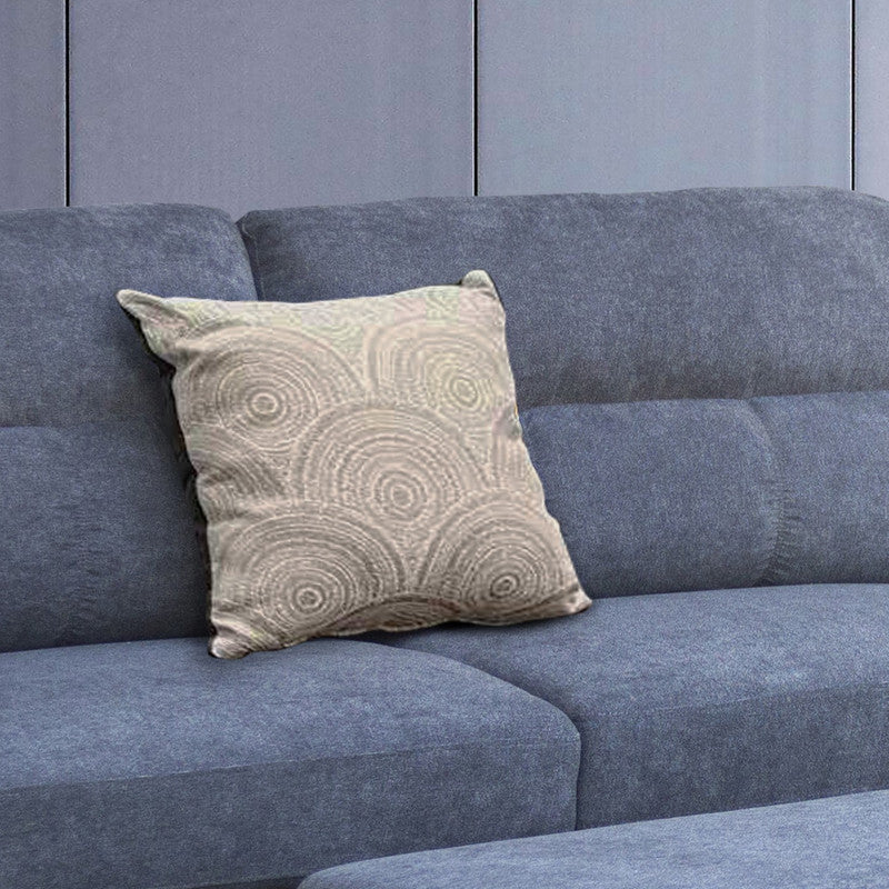 Domenico 100"W Gray Fabric Sectional Sofa with Right Facing Chaise, Storage Ottoman, and 2 Accent Pillows