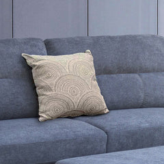 Domenico 100"W Gray Fabric Sectional Sofa with Right Facing Chaise, Storage Ottoman, and 2 Accent Pillows