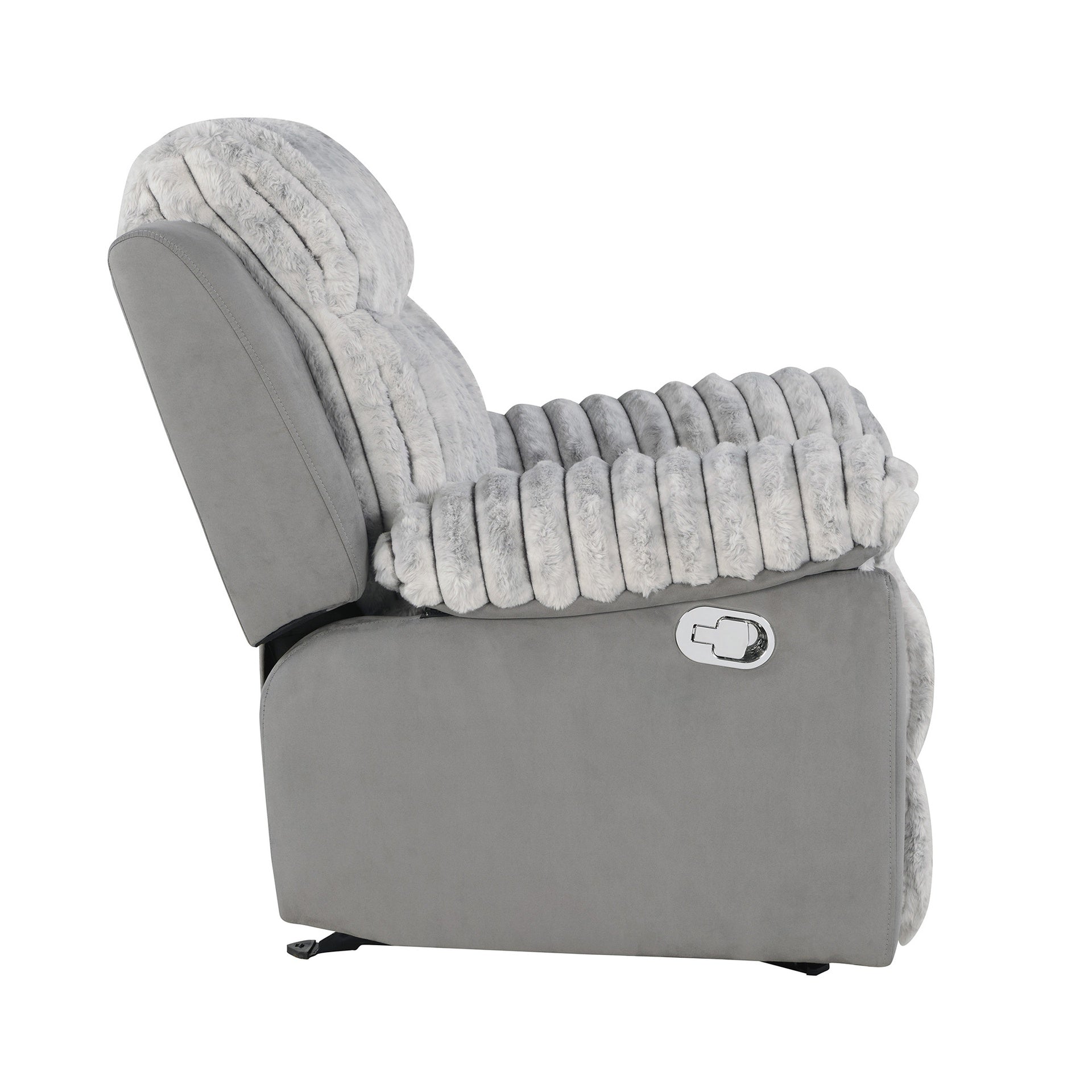 Bruni Grey Glider Recliner