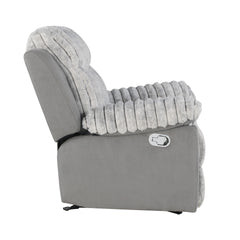 Bruni Grey Glider Recliner