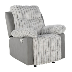 Bruni Grey Glider Recliner