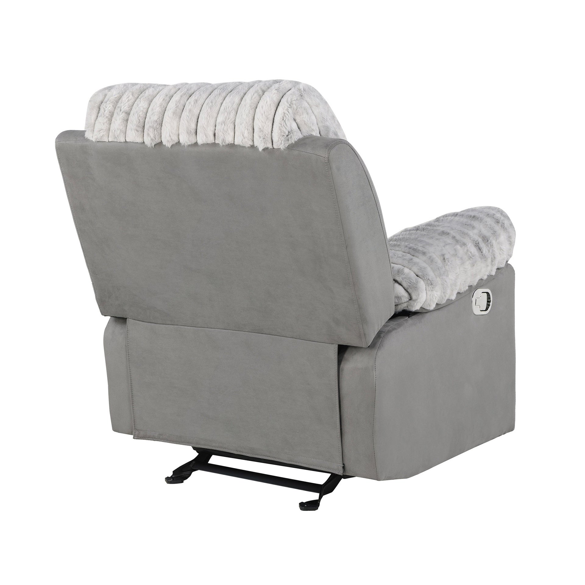 Bruni Grey Glider Recliner