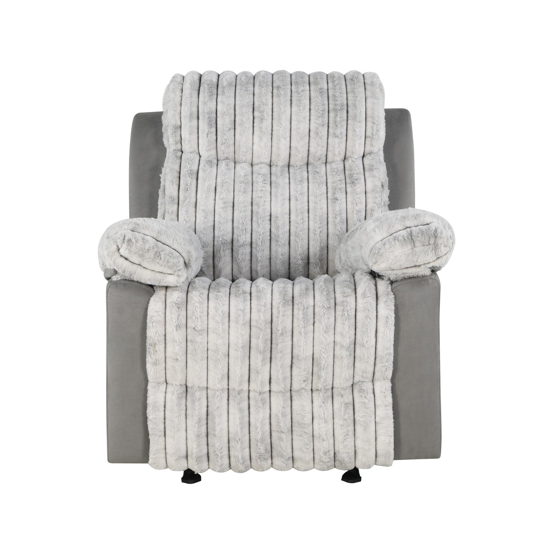 Bruni Grey Glider Recliner