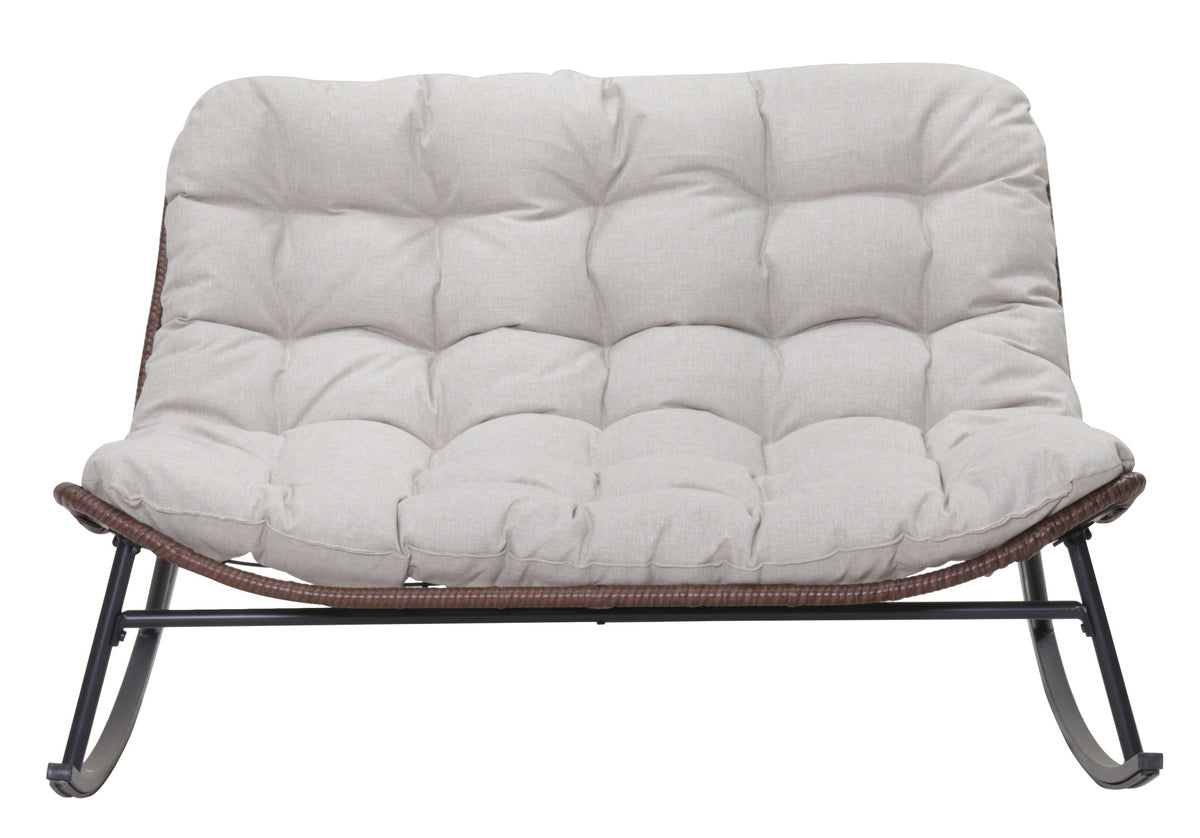 Double Wide Rocking Papasan Chair