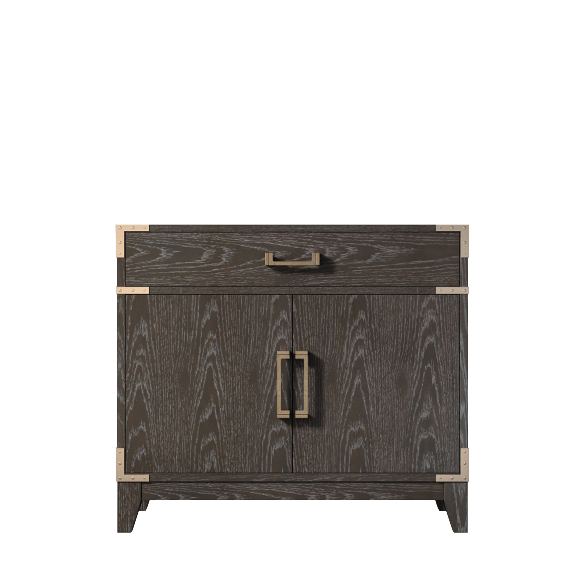 Brown Oak Single Bath Vanity 36 in. W x 22 in. D