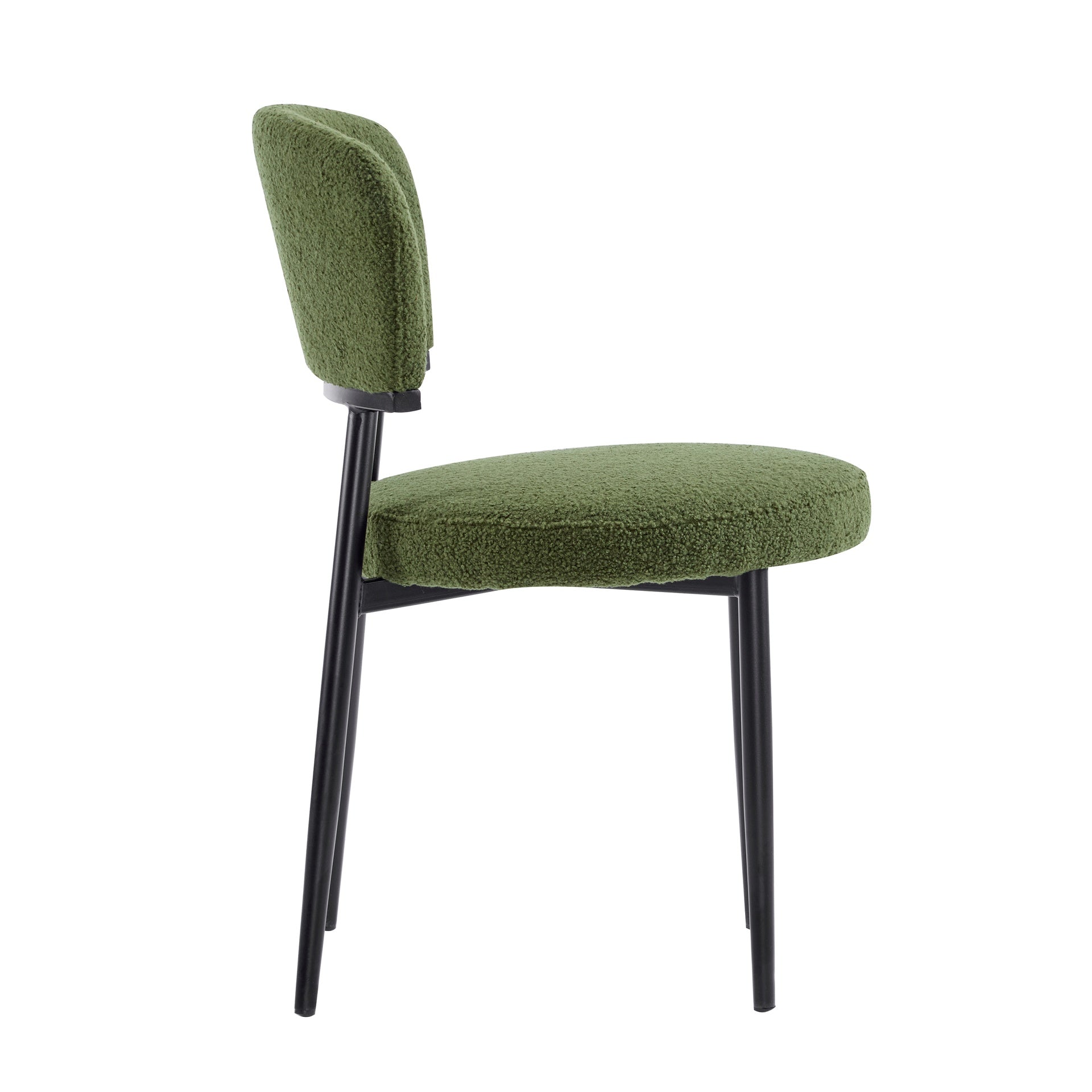 Upholstered Dinning Chair Set of 2-Green