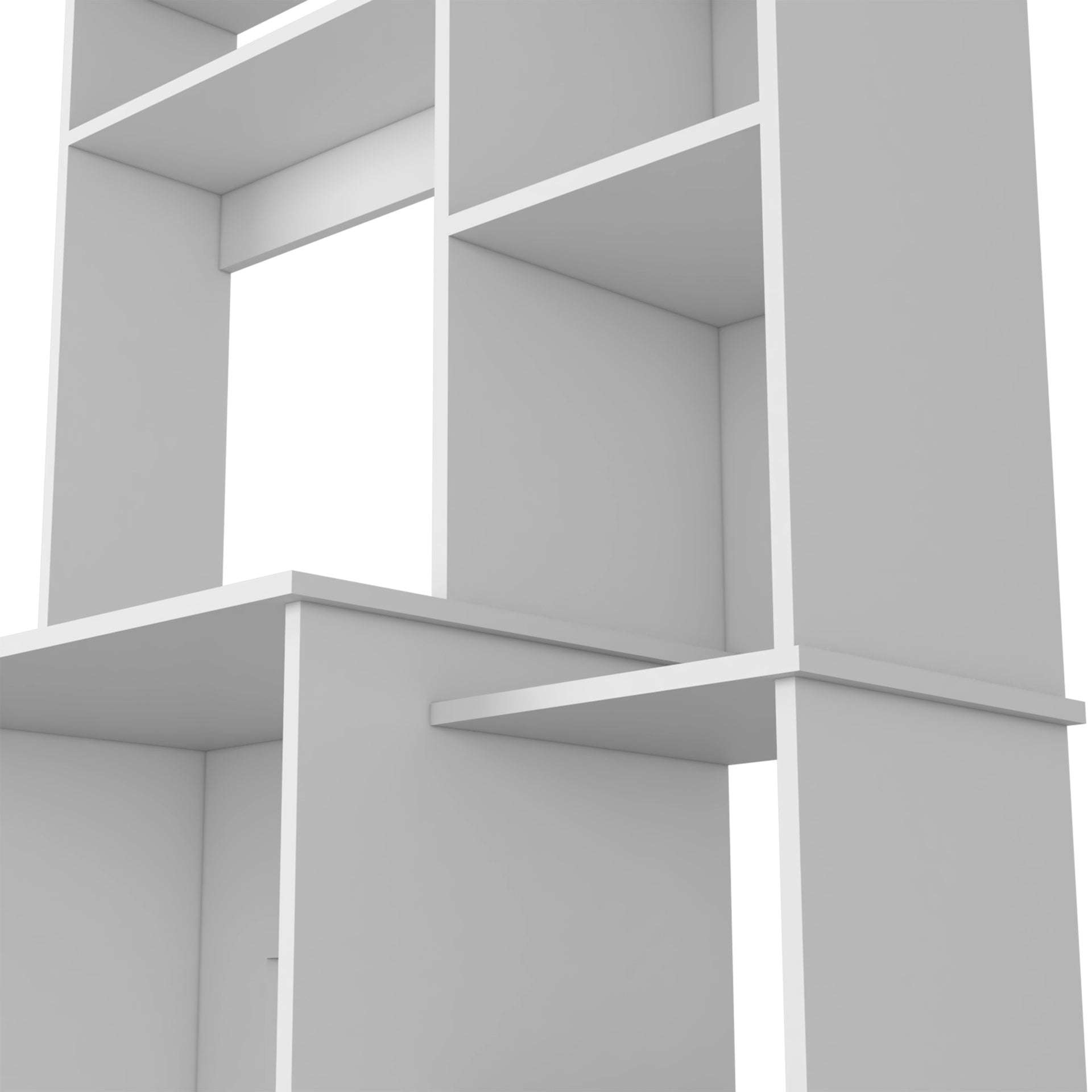 Versalles Writintg Desk, Two Superior Shelves, Five Cubbies -White
