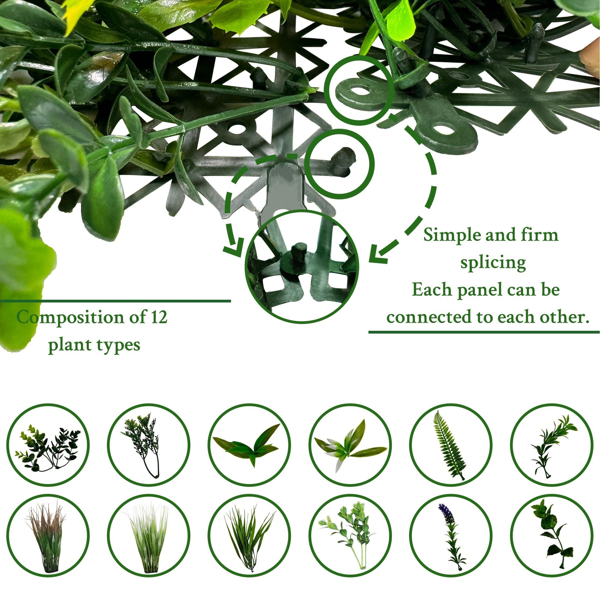 Artificial Boxwood Topiary Hedges Panels,40" x 40", Grass Backdrop Wall,Privacy Screen,Sun Protected Green Wall Decor ,for Outdoorfor Patio, Balcony, Garden, Backyard Indoor Outdoor Green Wall