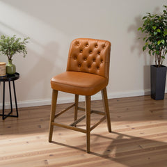 Peoria Elegant Mid-Century Modern Counter Stool for Kitchen Island