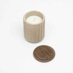 Jar Candle  Ecomix Wax Fill With Wooden Lid - Vanilla Lavender, 6oz