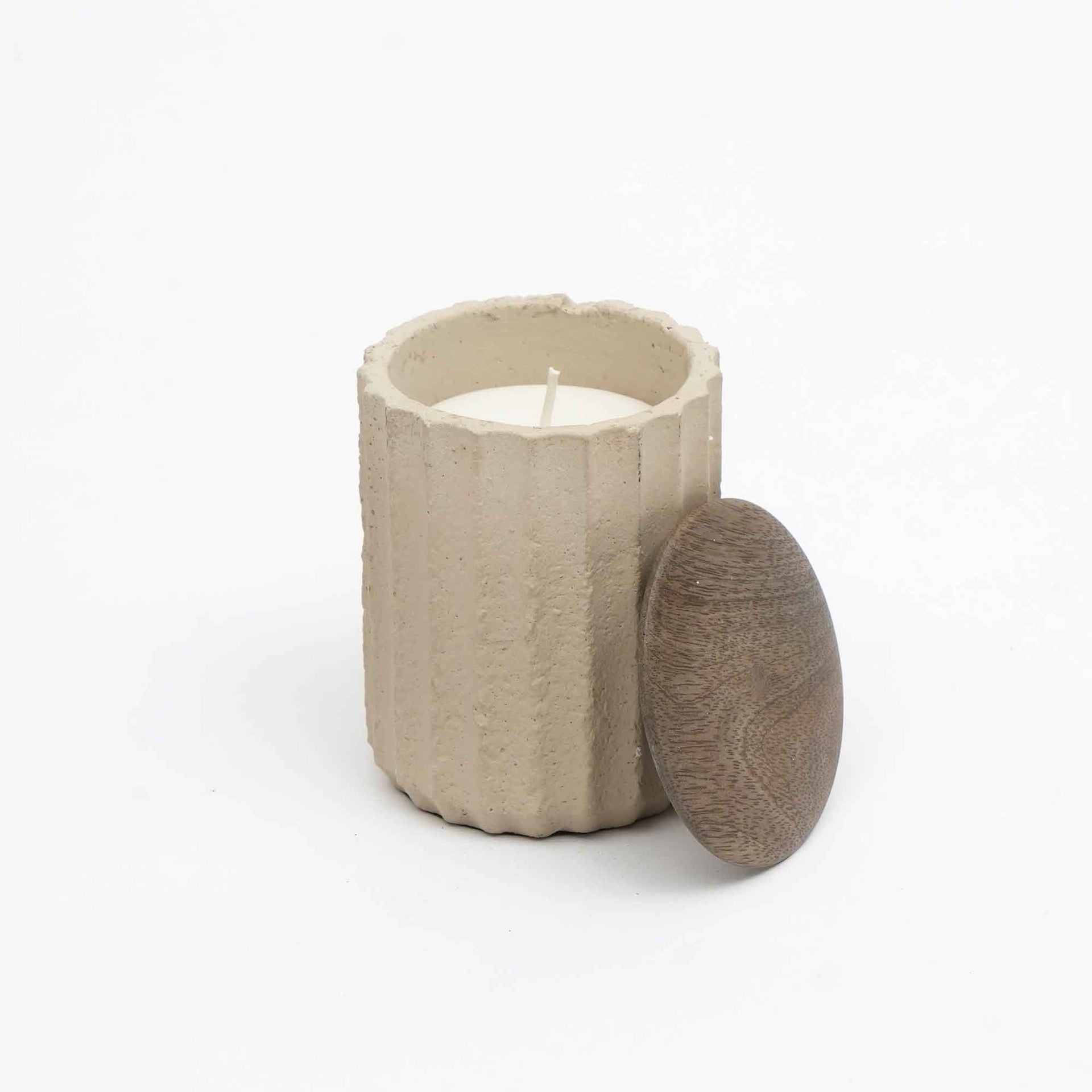 Jar Candle  Ecomix Wax Fill With Wooden Lid - Vanilla Lavender, 6oz