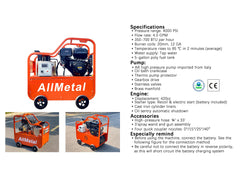 Commercial Hot Water Portable Pressure Power Washer - 4.0GPM, 4000PSI
