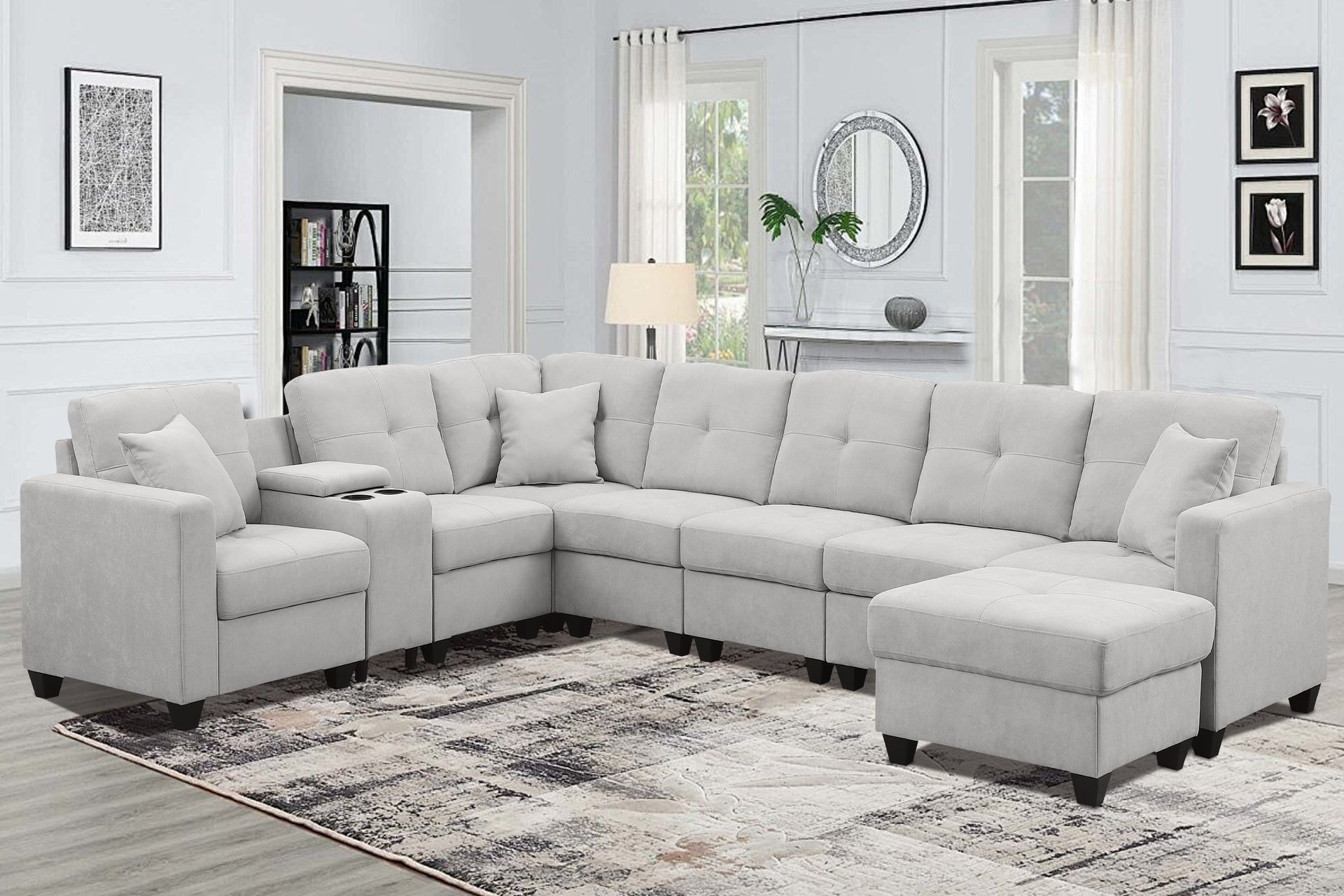 Sectional Sofa, LIGHTGREY