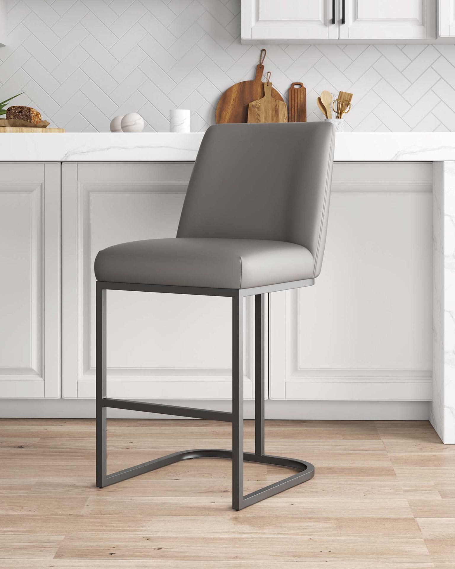 Counter Stool in Taupe