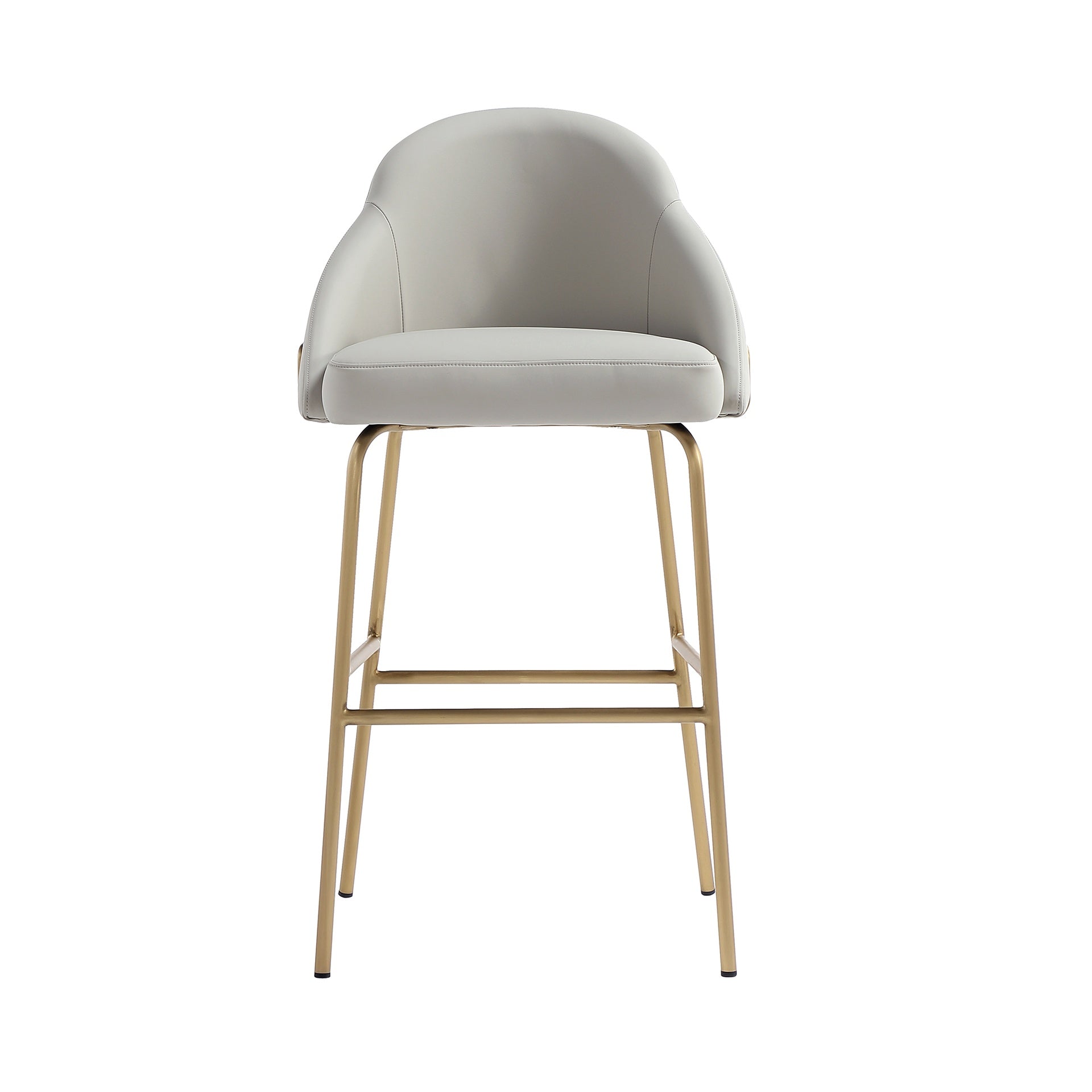 Barstool in Stone Gray and Gold