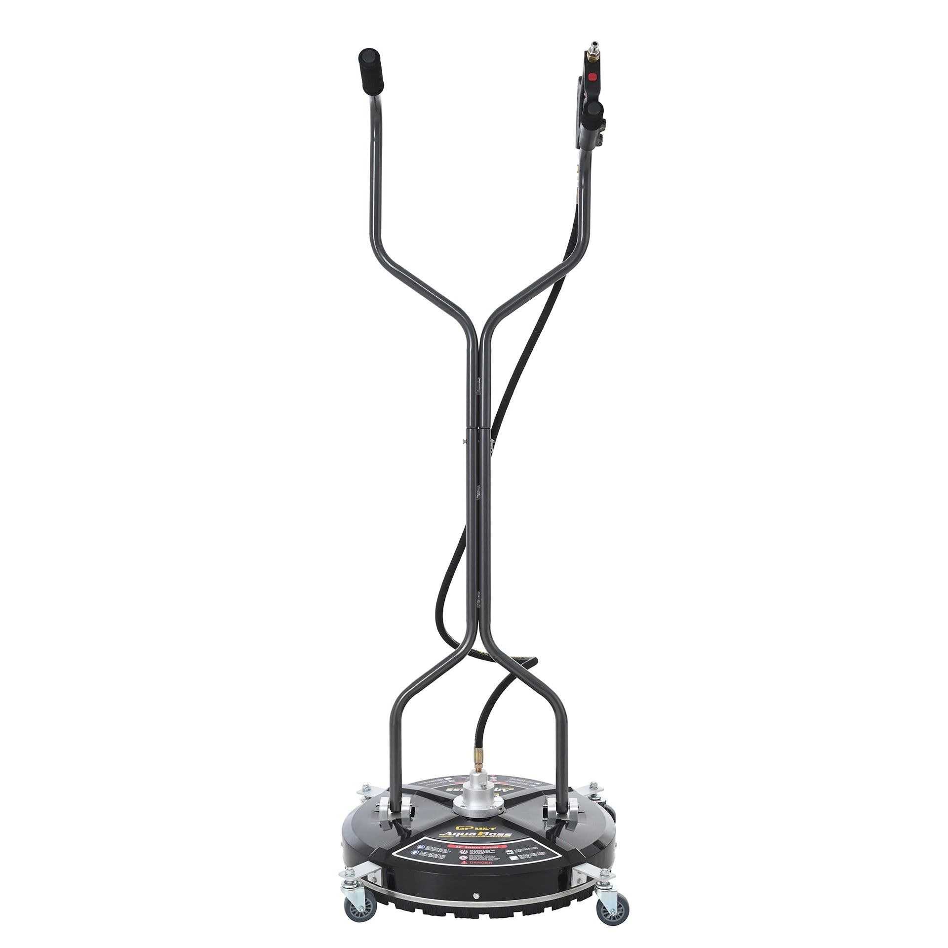 Universal 22" Industrial Plastic Cover Pressure Washer Surface Cleaner for Hot and Cold Water Machines, 3/8" Quick Connection, Recommended min 3450 PSI up to max of 4500 PSI, black