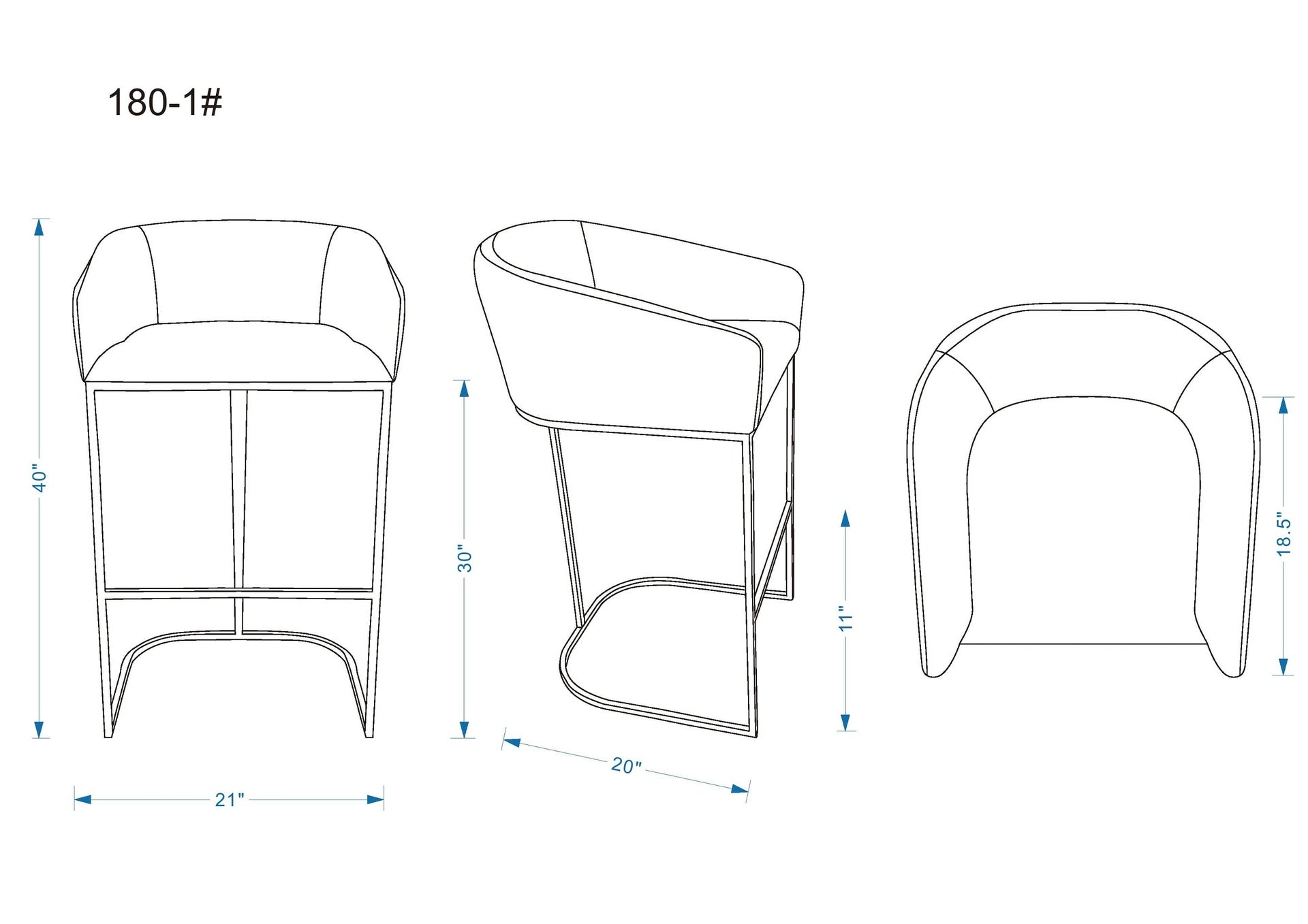 Barstool in Gray