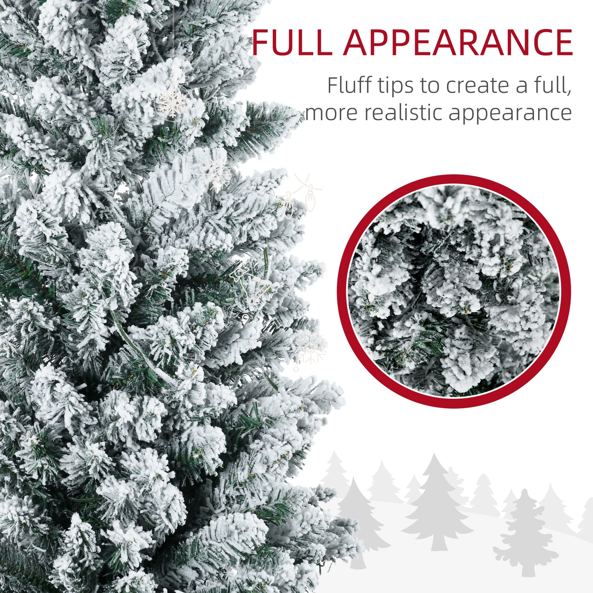 HOMCOM 5' Tall Pre-Lit Slim Noble Fir Artificial Christmas Tree with 110 Warm White LED Lights and 294 Tips, for Christmas Decoration, Green