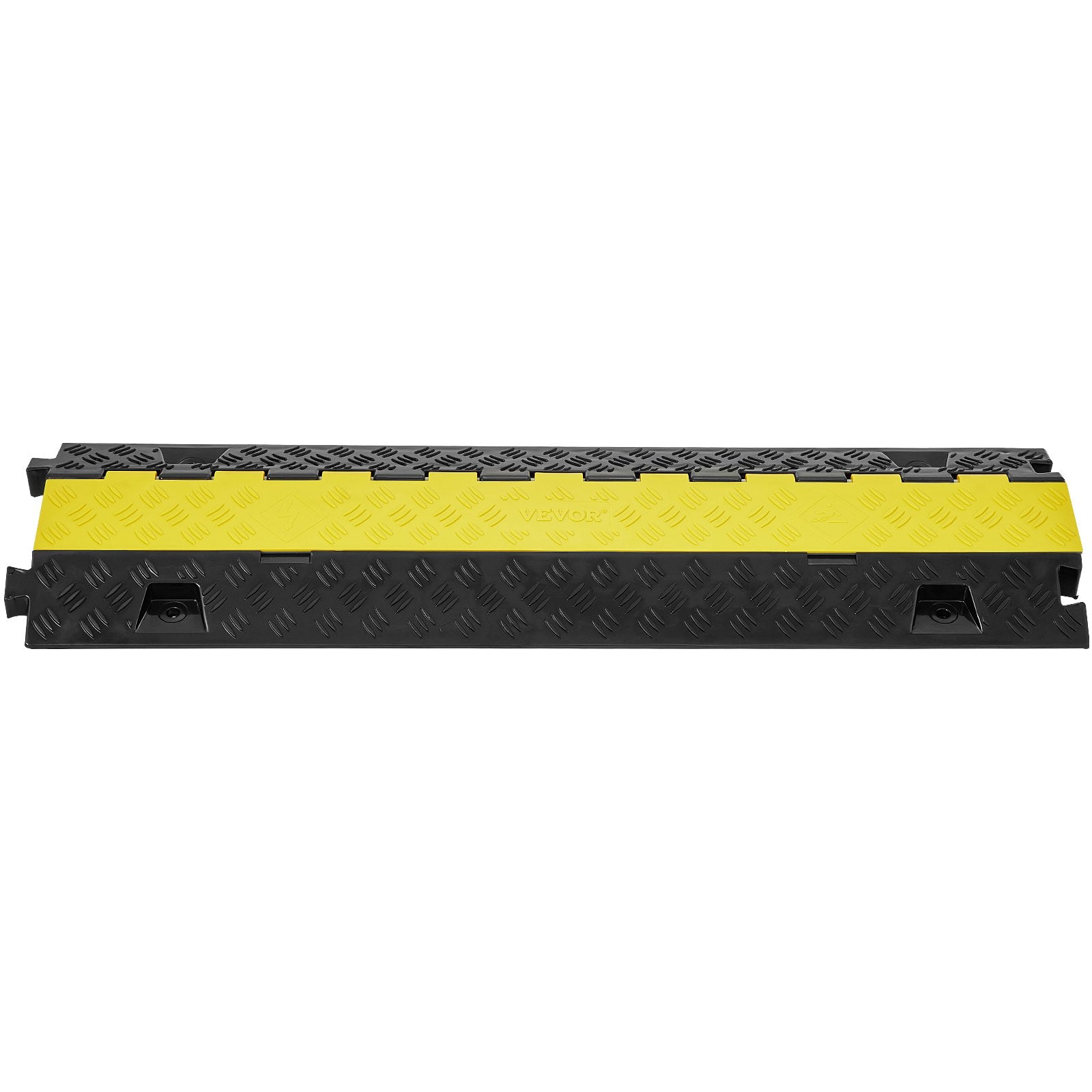 2 Channel Cable Protector Ramp 22000 lbs Load TPU Wire Cable Cover Ramp
