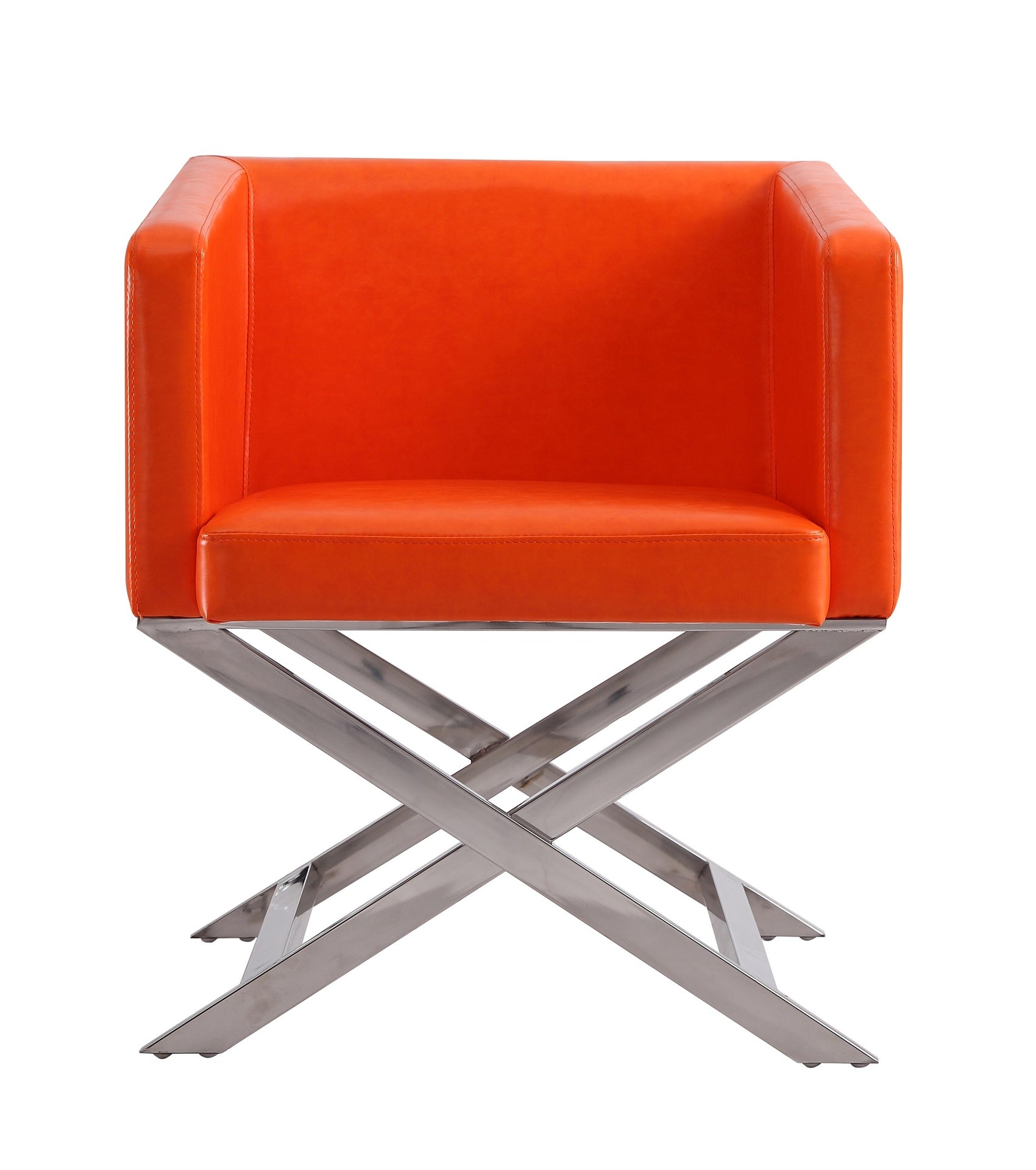 Accent Armchair in Orange