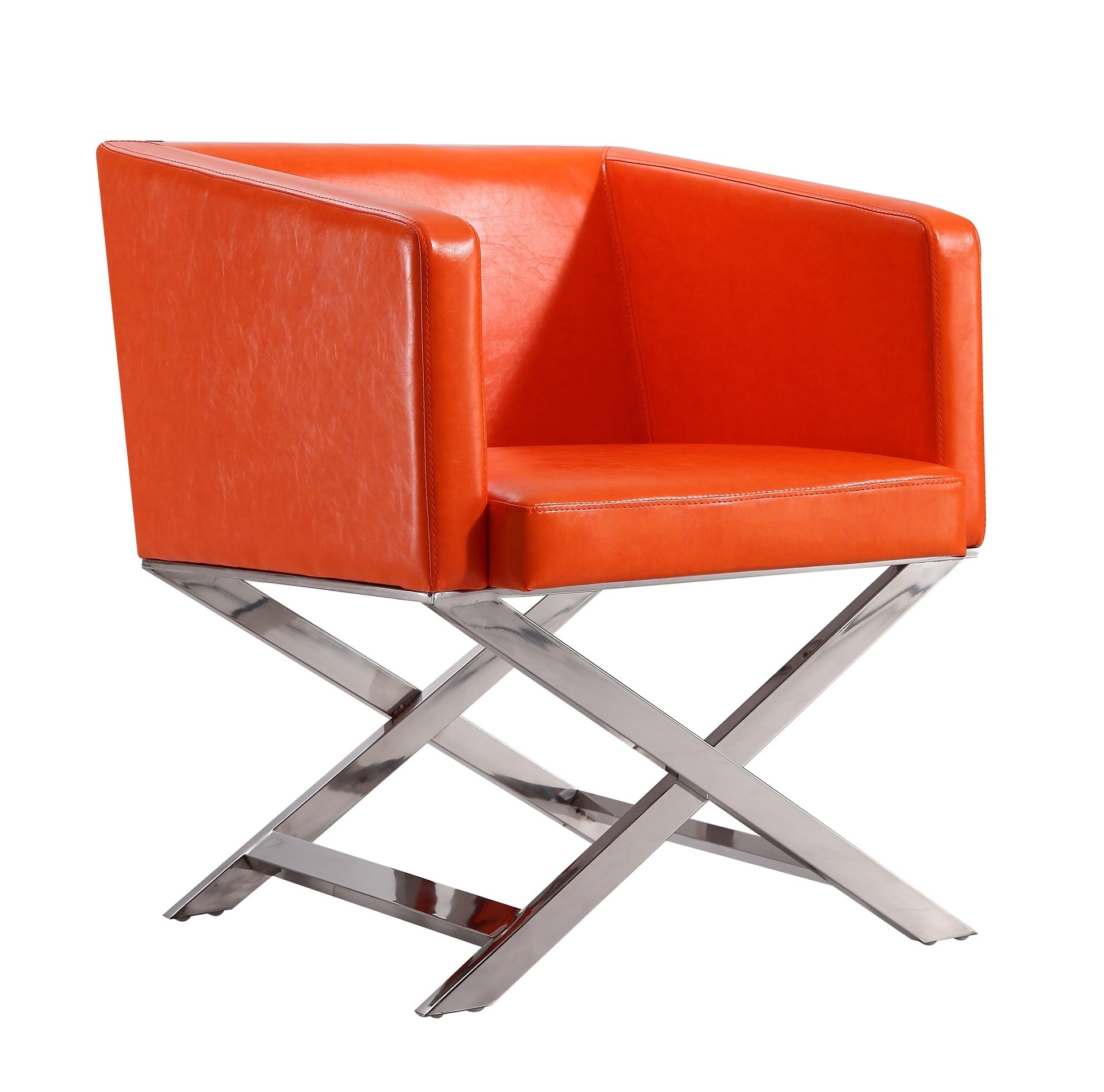Accent Armchair in Orange