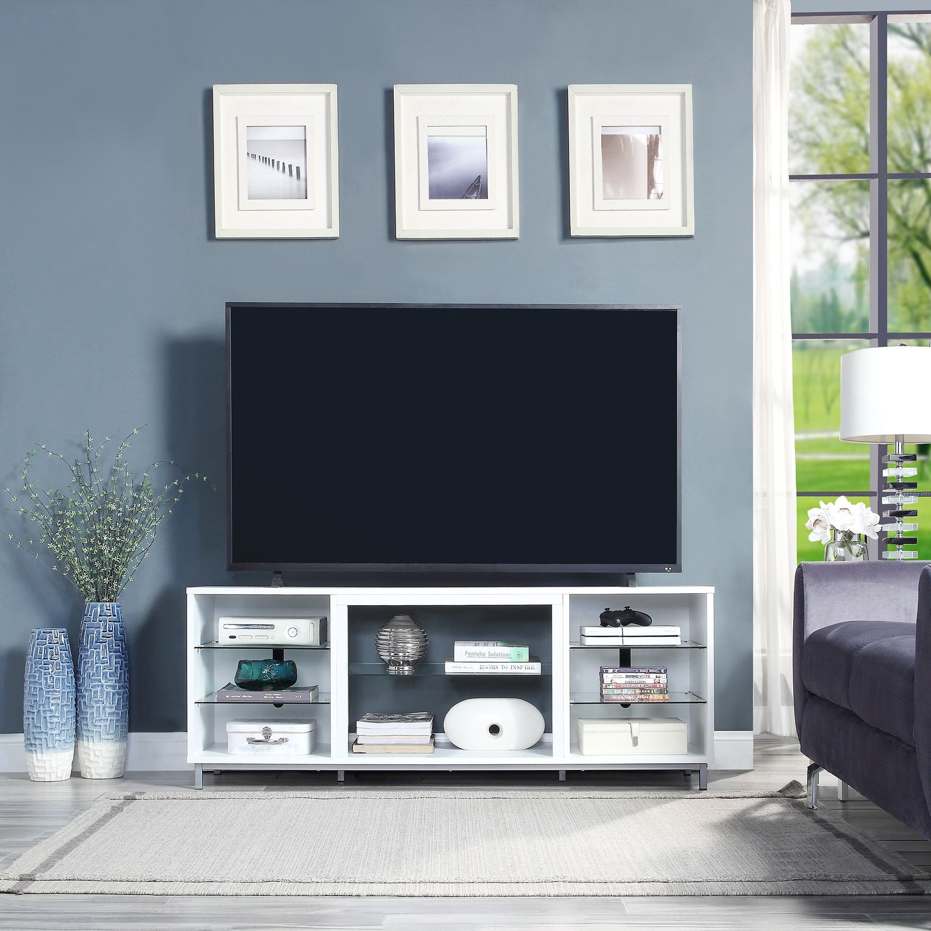 TV Stand in White