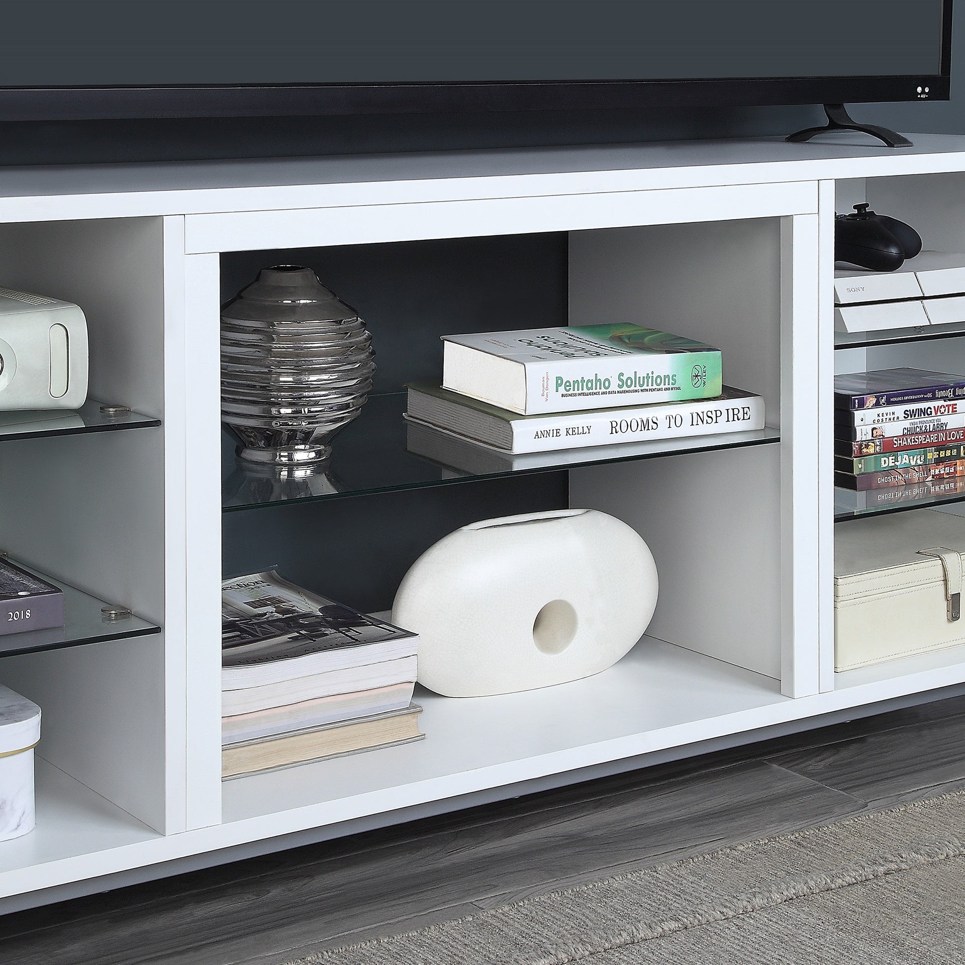 TV Stand in White