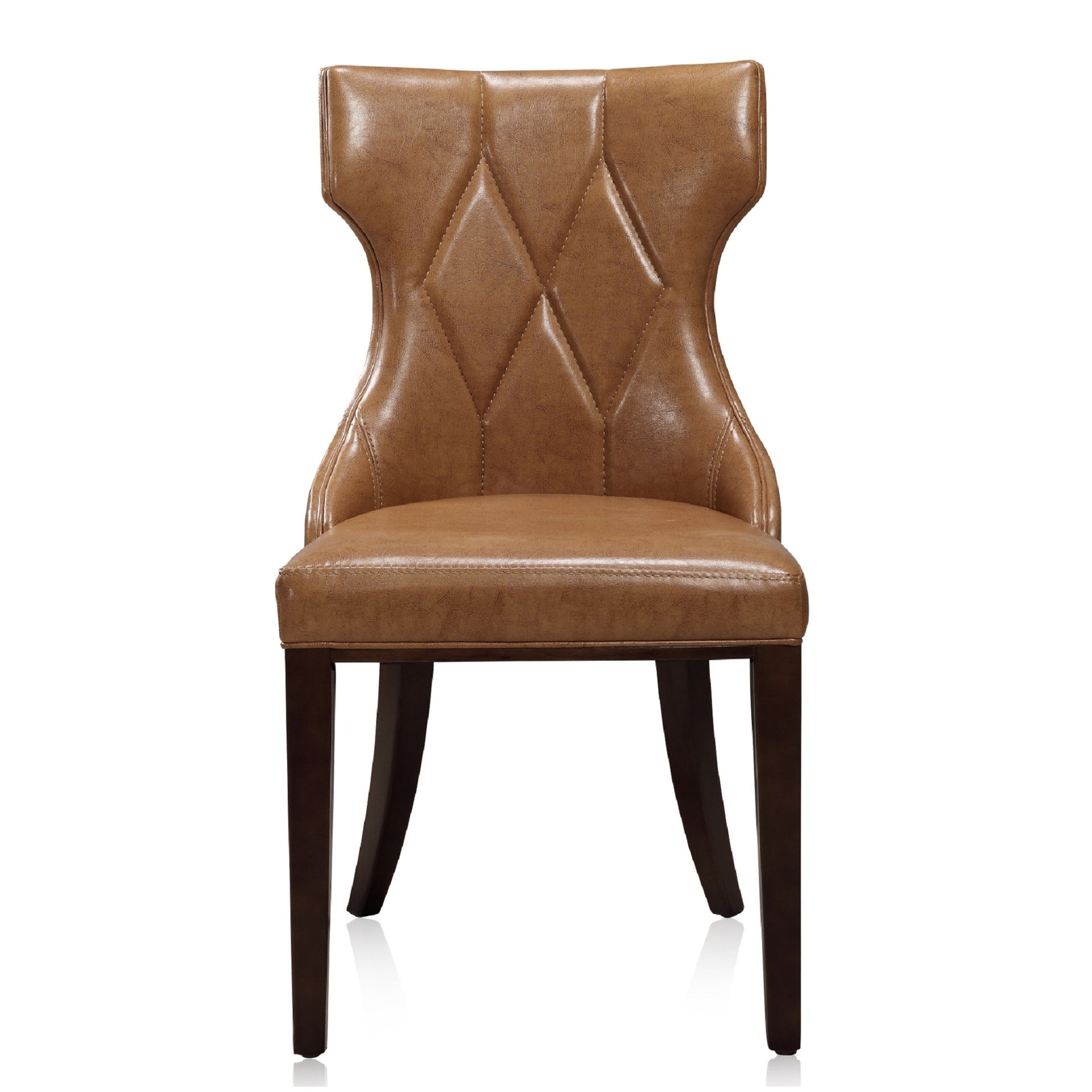 Dining Chair - Set of 2 in Saddle Brown