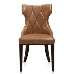 Dining Chair - Set of 2 in Saddle Brown