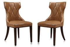 Dining Chair - Set of 2 in Saddle Brown
