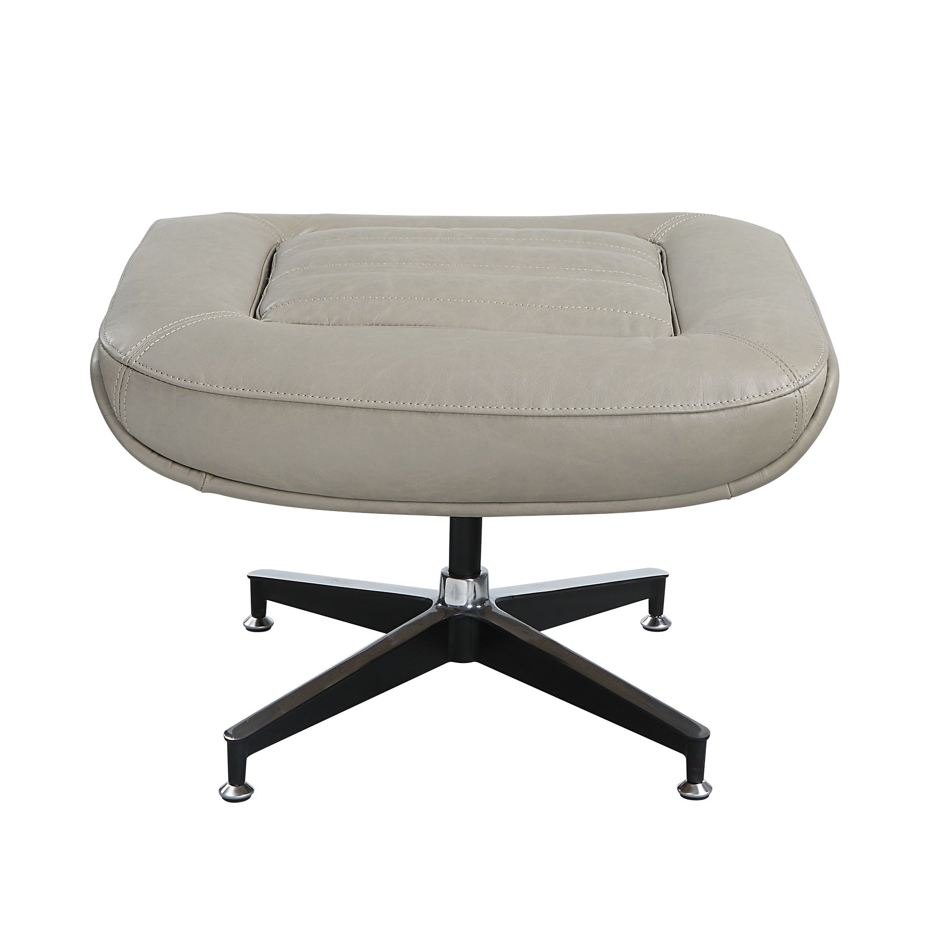 Piran Twilight Top Grain Leather Ottoman